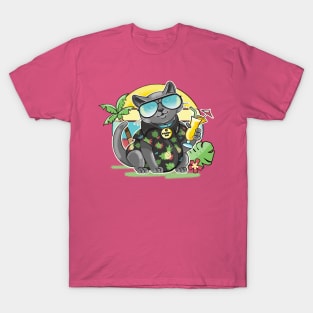 Cute Summer Cat T-Shirt